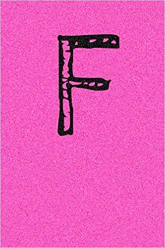 okumak f: Blank journal, 120 pages, 6 x 9 inch Soft cover / Paperback. Pink background, gold color monogram