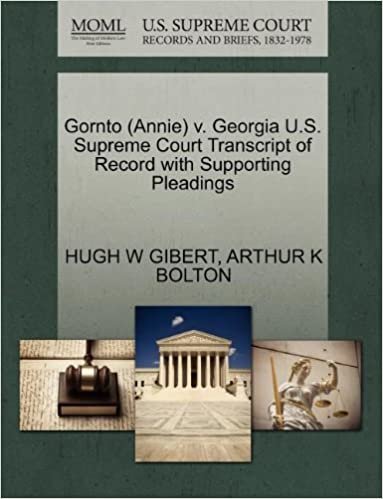 okumak Gornto (Annie) v. Georgia U.S. Supreme Court Transcript of Record with Supporting Pleadings