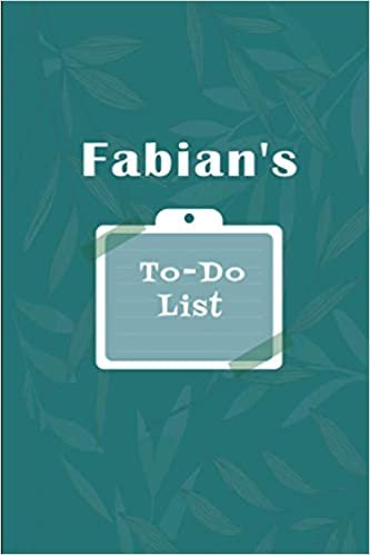 okumak Fabian&#39;s To˗Do list: Checklist Notebook | Daily Planner Undated Time Management Notebook