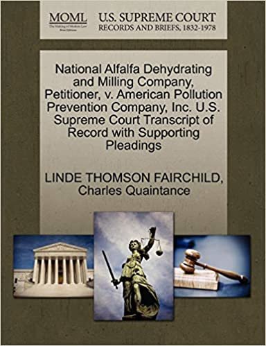 okumak National Alfalfa Dehydrating and Milling Company, Petitioner, v. American Pollution Prevention Company, Inc. U.S. Supreme Court Transcript of Record with Supporting Pleadings