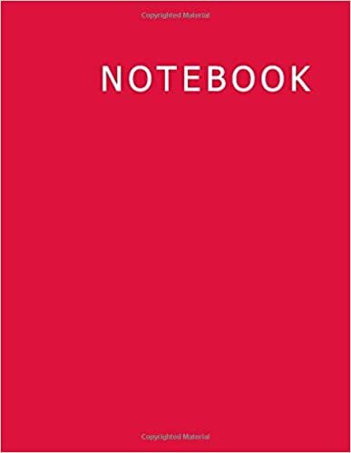 okumak Line Journal Composition Notebook: Line Journal Notebook, Lined Paper, 120 Sheets (Large, 8.5 x 11), Crimson Cover