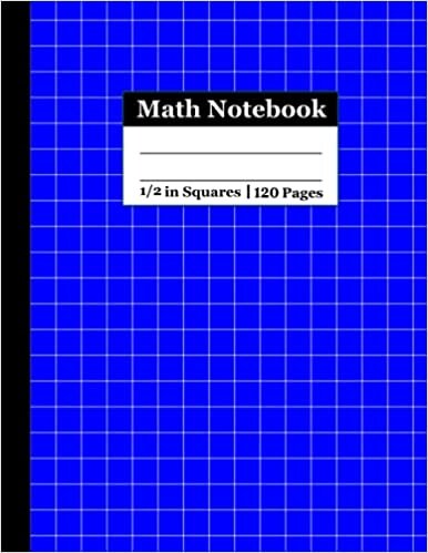 okumak Graph Paper Notebook 1/2 Inch Squares 8.5 x 11 (Math Notebook): 2x2 Graph Paper Notebook 8.5 x 11, 2 Squares Per Inch Graph Paper, Blank Quad Rule | ... Paper Notebook for Students, Boys, Girls