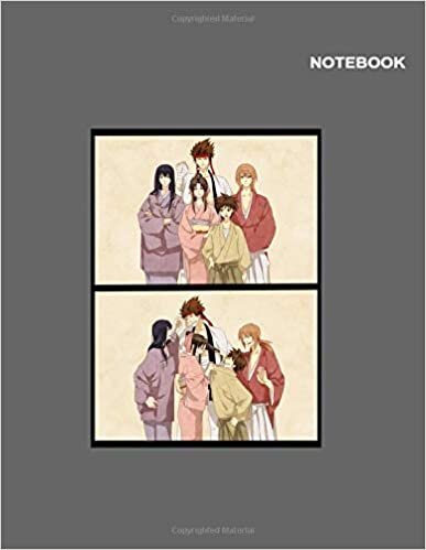 okumak Rurouni Kenshin Wandering Samurai mini notebook for children: Rurouni Kenshin Wandering Samurai Notebook Cover, 110 Pages, 8.5&quot; x 11&quot; ( American Standard paper letter sizes ), College Ruled paper.