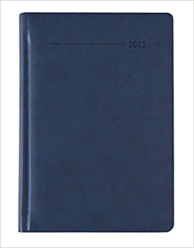 okumak Buchkalender Tucson blau 2021 - Büro-Kalender A5 - Cheftimer - 1 Tag 1 Seite - 416 Seiten - Tucson-Einband - Alpha Edition