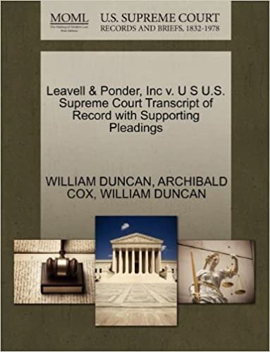 okumak Leavell &amp; Ponder, Inc V. U S U.S. Supreme Court Transcript of Record with Supporting Pleadings
