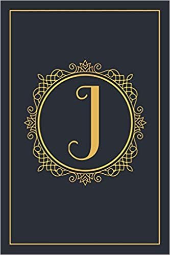 okumak J: Monogram Notebook Black and Gold Journal
