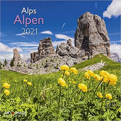 okumak Alpen 2021 - Wand-Kalender - Broschüren-Kalender - A&amp;I - 30x30 - 30x60 geöffnet: Alps