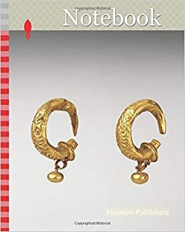 okumak Notebook: Gold earrings, Classical, 4th–3rd century B.C., Etruscan, Gold, Gold and Silver, Tubular earrings with floral patterns and pendant beads attached.