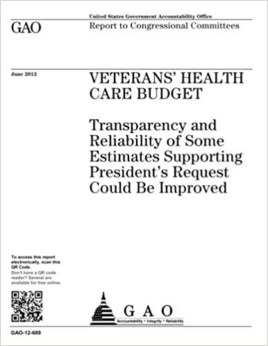 okumak Veterans’ health care budget  : transparency and reliability of some estimates supporting President’s request could be improved : report to Congressional committees.