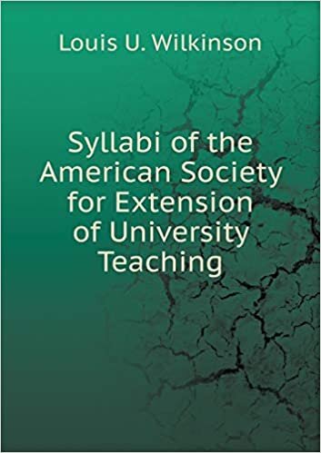 okumak Syllabi of the American Society for Extension of University Teaching
