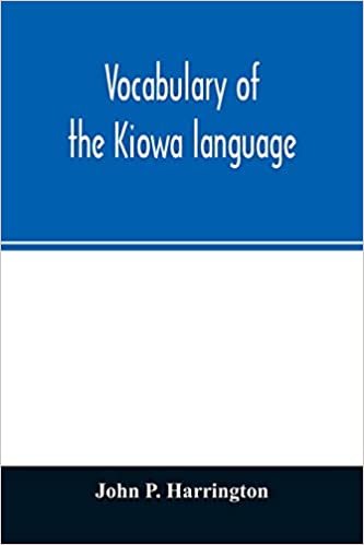 okumak Vocabulary of the Kiowa language