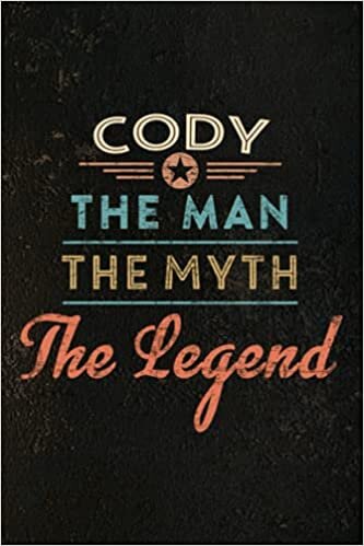okumak Password book Cody Gift The Man Myth Legend Graphic: Halloween,Xmas,2021,Thanksgiving,Christmas Gifts,2022,Address books for women with tabs