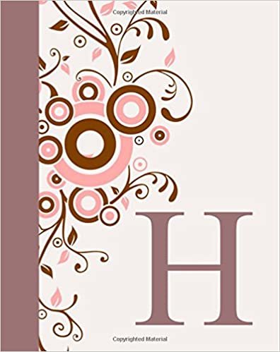 okumak H: Monogram Notebook for Girls and Women ~ College Ruled Composition Notebook 8&quot;x10&quot; ~ 110 page Journal, Diary, Exercise Book, Notebook for Women, ... (Monogram Notebooks for Women and Girls)