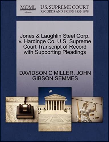 okumak Jones &amp; Laughlin Steel Corp. v. Hardinge Co. U.S. Supreme Court Transcript of Record with Supporting Pleadings
