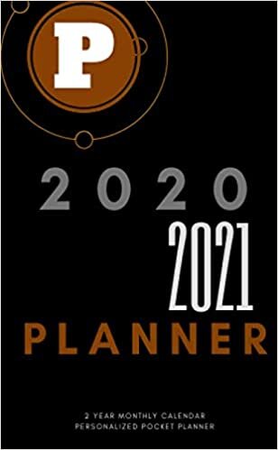 okumak P: 2020-2021 PLANNER, Personalized Pocket Planner (2 Year Monthly Calendar): Jan 1, 2020 to Dec 31, 2021: 24 Months Plan Personalized Pocket Planner ... x 6.5” Initial Monogram “P” Pocket Planner.
