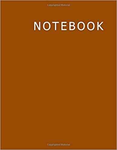 okumak Line Journal Composition Notebook: Line Journal Notebook, Lined Paper, 120 Sheets (Large, 8.5 x 11), Brown Cover