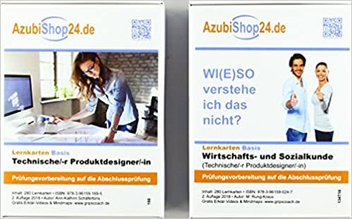 okumak AzubiShop24.de Kombi-Paket Lernkarten Technische/-r Produktdesigner/-in: Erfolgreiche Prüfungsvorbereitung auf die Abschlussprüfung