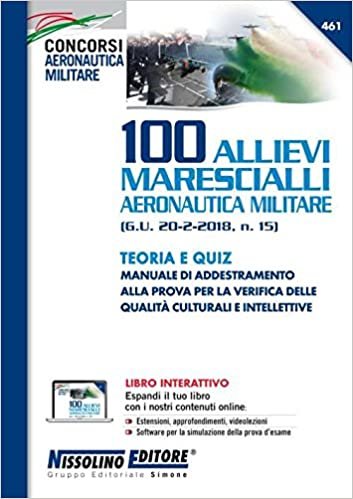 okumak 100 allievi marescialli aeronautica militare (G.U. 20-2-2018, n. 15). Teoria e quiz