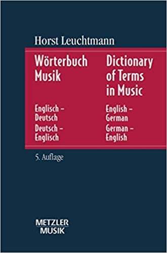 okumak Wörterbuch Musik: Englisch-Deutsch/Deutsch-Englisch. Dictionary of Terms in Music. English-German/German-English