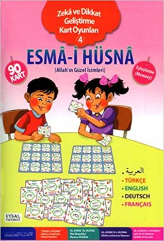 okumak Esma-i Hüsna: Zeka ve Dikkat Geliştirme Kart Oyunları 4 (Allah&#39;ın Güzel İsimleri)