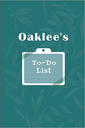 okumak Oaklee&#39;s To˗Do list: Checklist Notebook | Daily Planner Undated Time Management Notebook