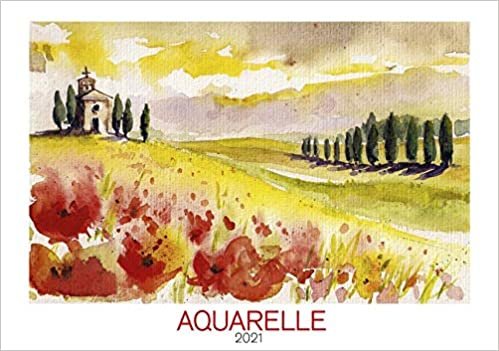 okumak Aquarelle 2021 - Bild-Kalender 48,5x34 cm - Kunst - Malerei - Wand-Kalender - Alpha Edition