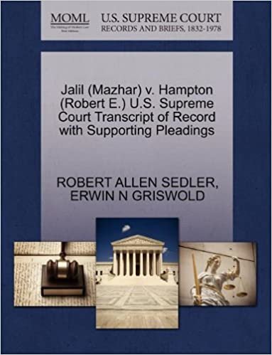 okumak Jalil (Mazhar) v. Hampton (Robert E.) U.S. Supreme Court Transcript of Record with Supporting Pleadings