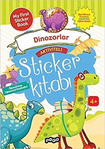 okumak Aktiviteli Sticker Dinozorlar