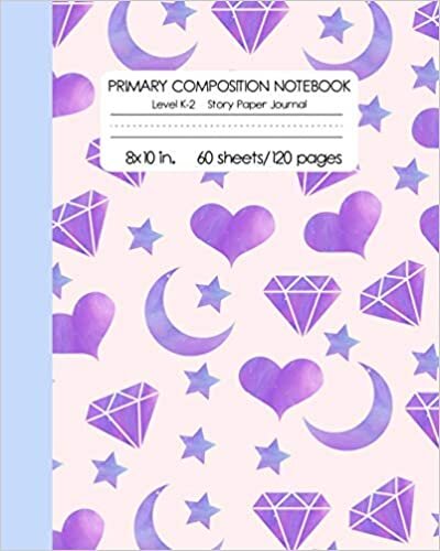 okumak Primary Composition Notebook Level K-2 Story Paper Journal: Diamonds Draw and Write Dotted Midline Creative Picture Diary | Kindergarten to 2nd Grade Elementary Students