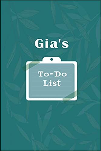 okumak Gia&#39;s To˗Do list: Checklist Notebook | Daily Planner Undated Time Management Notebook