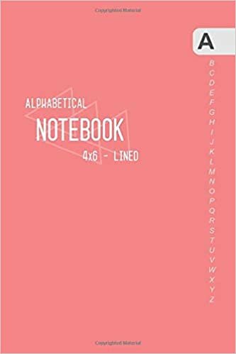 okumak Alphabetical Notebook 4x6: Small Lined-Journal Organizer with A-Z Tabs Printed | Smart Baby Pink Design