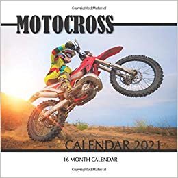 okumak Motocross Calendar 2021: 16 Month Calendar