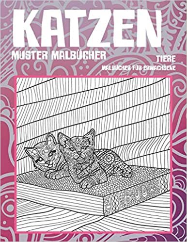 okumak Muster Malbücher - Malbücher für Erwachsene - Tiere - Katzen