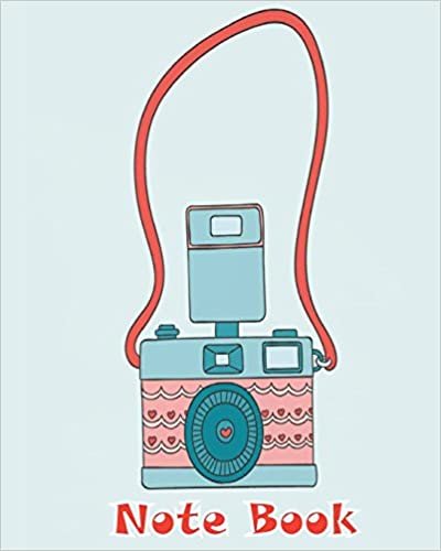okumak Notebook: Cute camera in vintage style : Notebook Journal Diary, 120 Lined pages, 8&quot; x 10&quot;