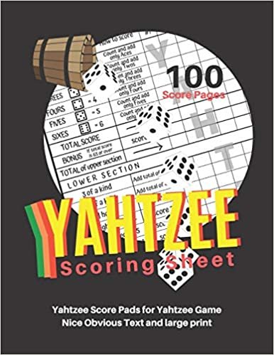 okumak Yahtzee Scoring Sheet: V.10 Yahtzee Score Pads for Yahtzee Game Nice Obvious Text and large print yahtzee score card 8.5 by 11 inch