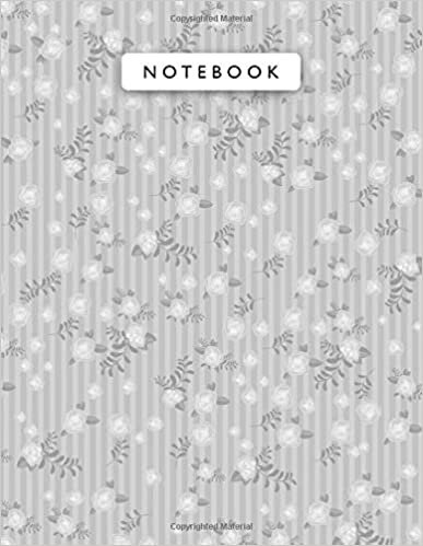 okumak Notebook Cultured Color Small Vintage Rose Flowers Mini Lines Patterns Cover Lined Journal: Monthly, 8.5 x 11 inch, Planning, 21.59 x 27.94 cm, College, Journal, Work List, A4, 110 Pages, Wedding