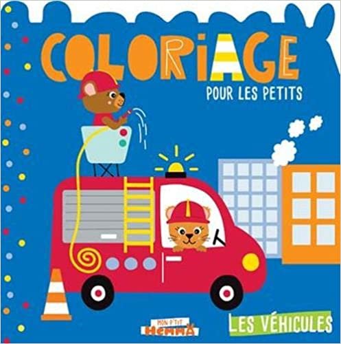 okumak Mon P&#39;tit Hemma Coloriage pour les petits - Les véhicules (Camion de pompier)
