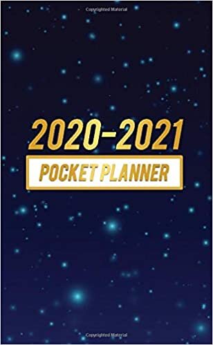 okumak 2020-2021 Pocket Planner: Pretty Blue Stars Two Year Monthly Pocket Planner and Schedule Agenda | 2 Year (24 Months) Organizer with Motivational Quotes, Phone Book, Password Log, U.S. Holidays &amp; Notes