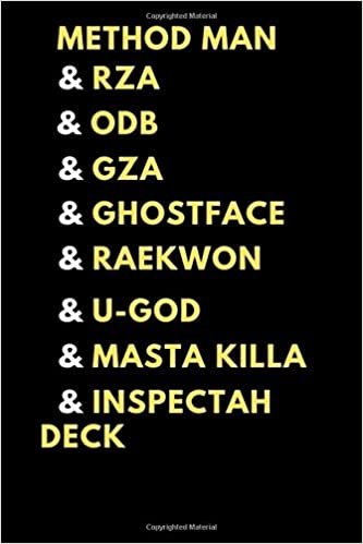 okumak METHOD MAN &amp; RZA &amp; ODB &amp; GZA &amp; GHOSTFACE &amp; RAEKWON &amp; U-GOD &amp; MASTA KILLA &amp; INSPECTAH DECK: Wu-Tang inspired journal/notebook