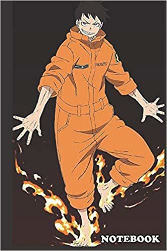 Notebook: Fire Force anime, Shinra, Journal for Writing, College Ruled Size 6" x 9", 110 Pages