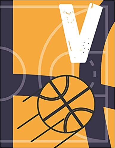 okumak V: Monogram Initial Letter Name Basketball Journal/Notebook Basketball script, personalized basketball gift, basketball player&#39;s notebook, basketball...gift, 120 page 8.5&quot; x 11&quot; lined notebook