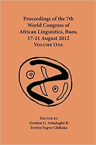 okumak Proceedings of the 7th World Congress of African Linguistics, Buea, 17-21 August 2012: Volume One