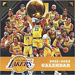 okumak Los Angeles Lakers Calendar 2021-2022: 18-month Grid Mini Sport Calendar for all fans!!!
