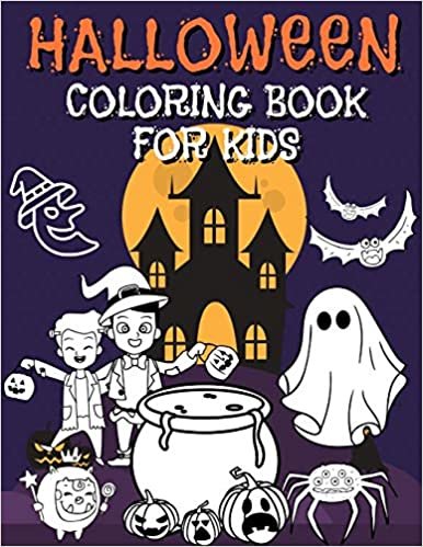 okumak Halloween Coloring Book For Kids: Coloring Books for Kids Including Designs like Witches, Ghosts, Pumpkins, Haunted Houses, and More - Halloween Children&#39;s Books