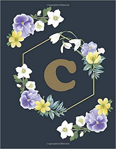 okumak C: Calla lily notebook flowers Personalized Initial Letter C Monogram Blank Lined Notebook,Journal for Women and Girls , School Initial Letter C ... bloom wreath with galanthus anemone 8.5 x 11