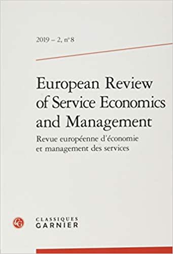 okumak European Review of Service Economics and Management: 2019 - 2, n° 8 (Revue Europeenne d&#39;Economie Et Management Des Services)