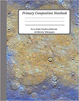 okumak Primary Composition Book: Dotted Midline and Picture Space | Grades K-2 Composition School Exercise Book | 100 Story Pages (Outer Space Series for Kids)