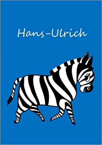 okumak Hans-Ulrich: individualisiertes Malbuch / Notizbuch / Tagebuch - Zebra - A4 - blanko