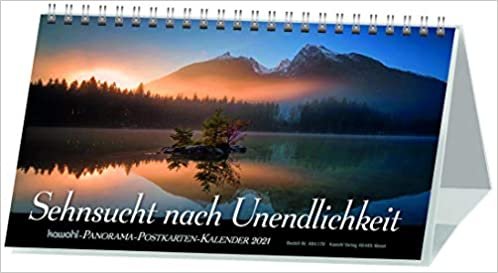 okumak Sehnsucht nach Unendlichkeit 2021: Panorama-Postkarten-Kalender