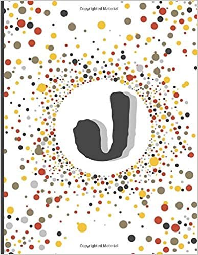 okumak J: Initial Monogram Letter J Pretty Personalized Name Lined Notebook Journal &amp; Diary for Writing and Notes for Girls, Boys, s, Women, Men, Kids, ... Circle Multicolored Design, Soft Glossy Cover